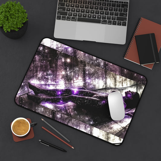 Cosmic Rest Desk Mat — Purple Galaxy