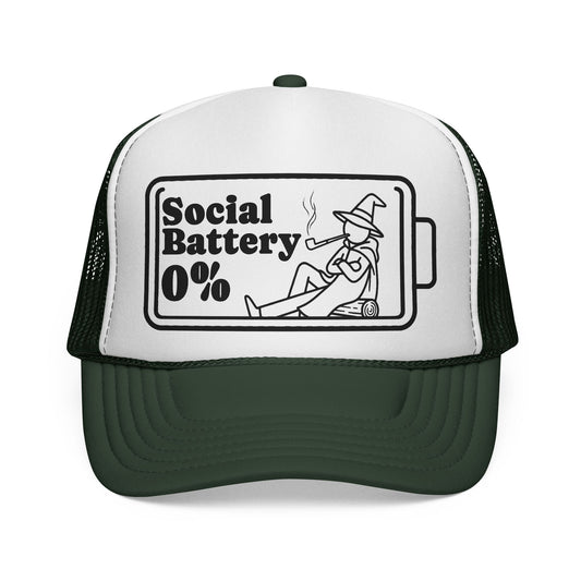 Trucker Cap -"Social Battery 0%"