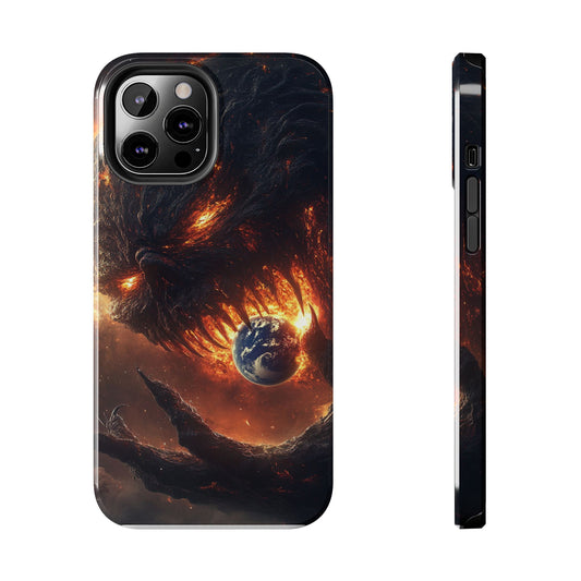 Tough Phone Case — "Fiery Cosmic Monster"